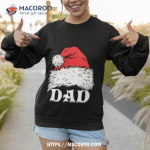 vintage dad christmas santa hat family matching xmas holiday fathers shirt new dad christmas gifts sweatshirt 1