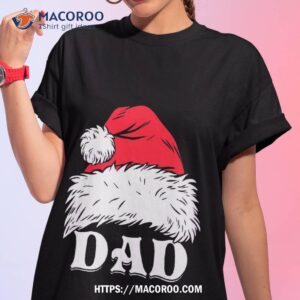 Vintage Dad Christmas Santa Hat Family Matching Xmas Holiday Fathers Shirt, New Dad Christmas Gifts
