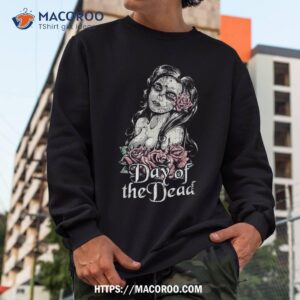 vintage day of the dead woman halloween sugar skull gift shirt skeleton masks sweatshirt