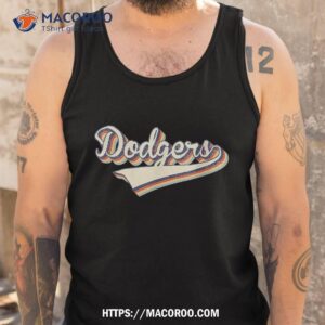 vintage dodgers name throwback retro apparel gift shirt practical gifts for dad tank top