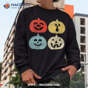 vintage halloween pumpkin kids funny retro gift shirt sweatshirt