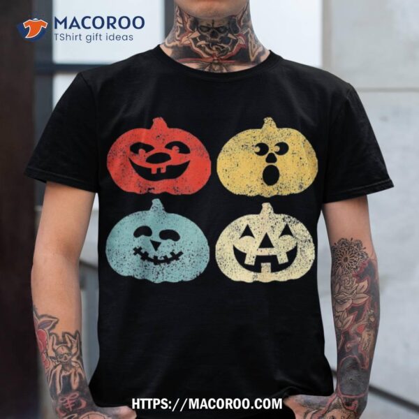 Vintage Halloween Pumpkin , Kids, Funny Retro Gift Shirt