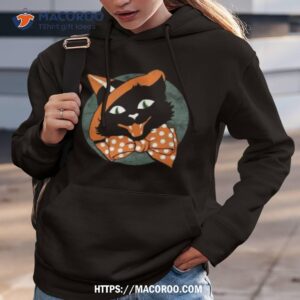 vintage halloween spooky black cat shirt hoodie 3
