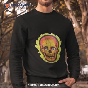 vintage skull skeleton cut out halloween shirt sweatshirt