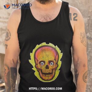 vintage skull skeleton cut out halloween shirt tank top
