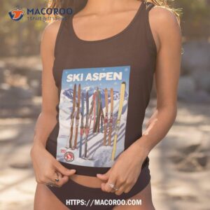 vintage style ski aspen travel shirt tank top 1