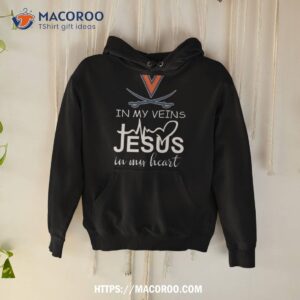 Virginia Cavaliers Logo 2023 In My Veins Jesus In My Hearshirt
