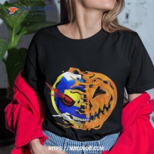 volleyball player halloween pumpkin skeleton kids teens shirt tshirt