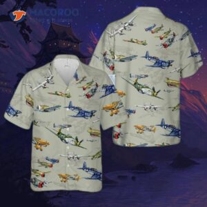 Warbird Fighter Planes Hawaiian Shirt