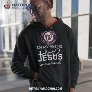 Washington Nationals Logo 2023 In My Veins Jesus In My Hearshirt