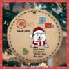 We’ve Been Good Dogs Letter Background Circle Ceramic Personalized Dog Ornaments