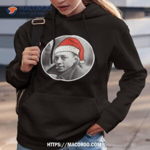 wearing a santa hat albert camus shirt hoodie 3