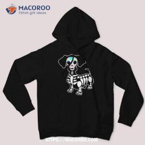 weiner dog skull dachshund halloween tshirt pumpkin shirt halloween skull hoodie