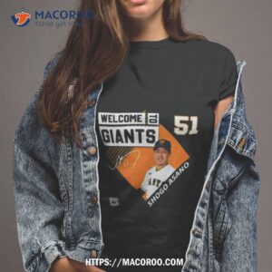 welcome to giants 51 shogo asano signature shirt tshirt 2