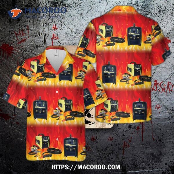 Welder Canada Canaweld Tig Ac/dc 201 Pulse-d Hawaiian Shirt