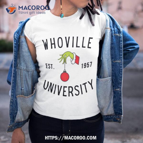 Whoville Est 1957 University Shirt, Grinch Sweater