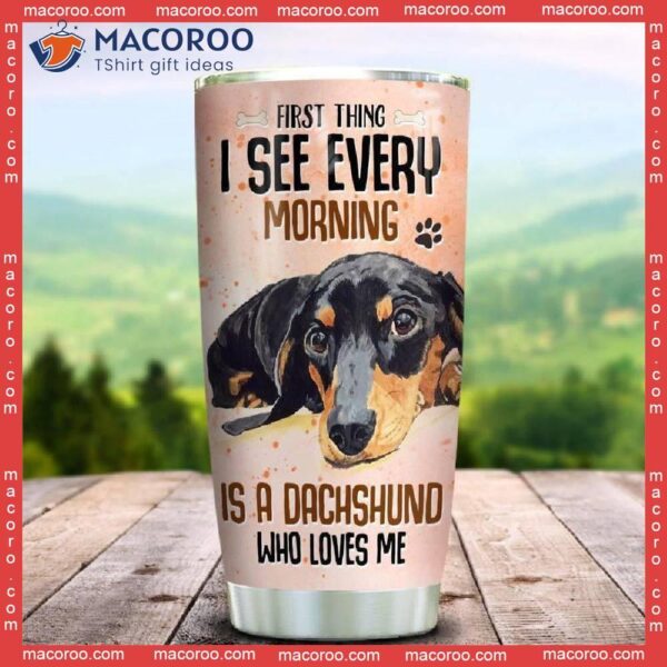 Wiggle Dachshund At Home Stainless Steel Tumbler