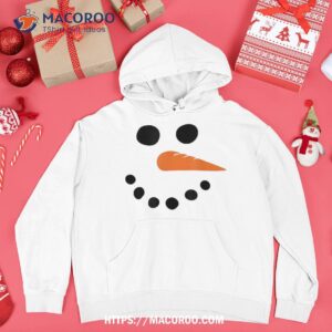 winter snowman face shirt frosted snowman hoodie