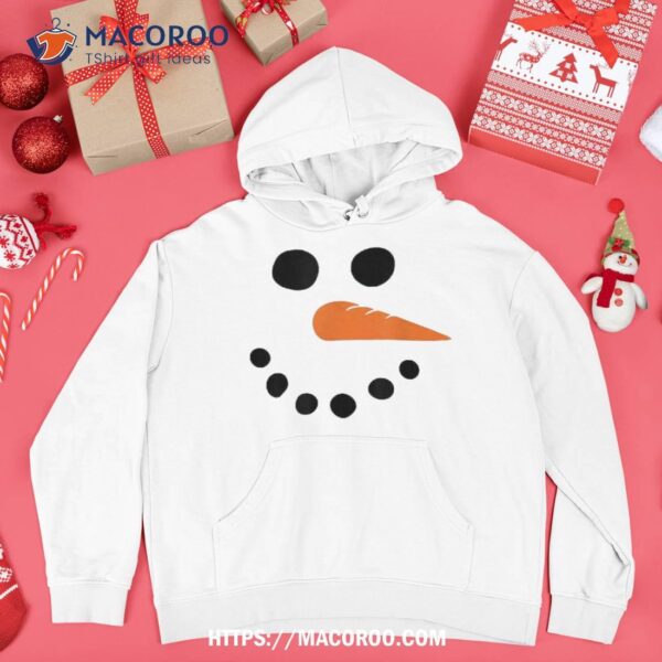 Winter Snowman Face Shirt, Frosted Snowman