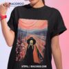 Witch Halloween The Scream Edvard Munch Aesthetic Painting Shirt