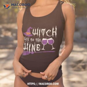 witch way to the wine tshirt halloween shirt tank top 1