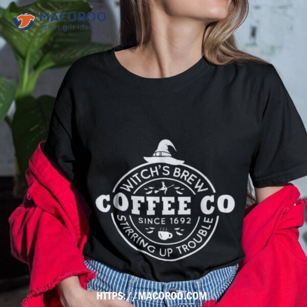 Witches Brew Coffee Co Halloween Witch Lovers Shirt