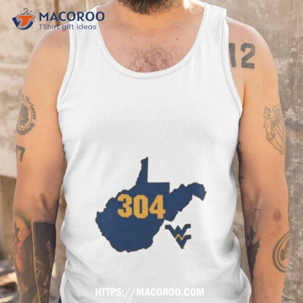 Wvu 304 State Outline Shirt