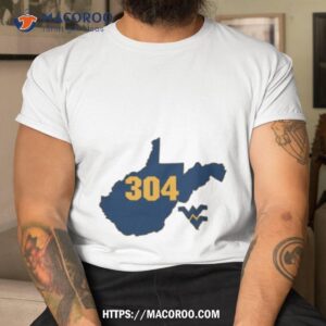 Wvu 304 State Outline Shirt