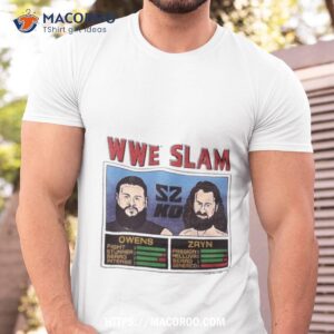 wwe slam owens and zayn shirt tshirt