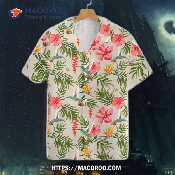 Xl  Hummingbird Tropical Hawaiian Shirt, Size 2xl