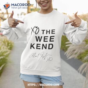 xo the weekend signature shirt sweatshirt