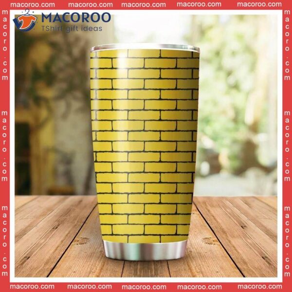 Yellow Brick Wall Stainless Steel Tumbler