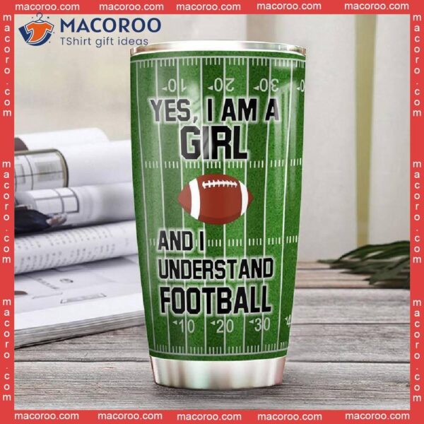 Yes I Am A Girl Stainless Steel Tumbler