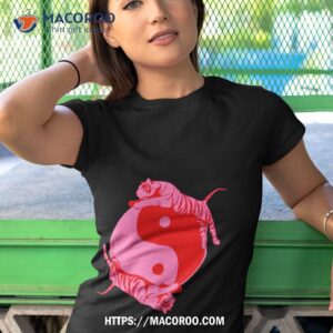 yin yang tiger pink preppy shirt tshirt 1