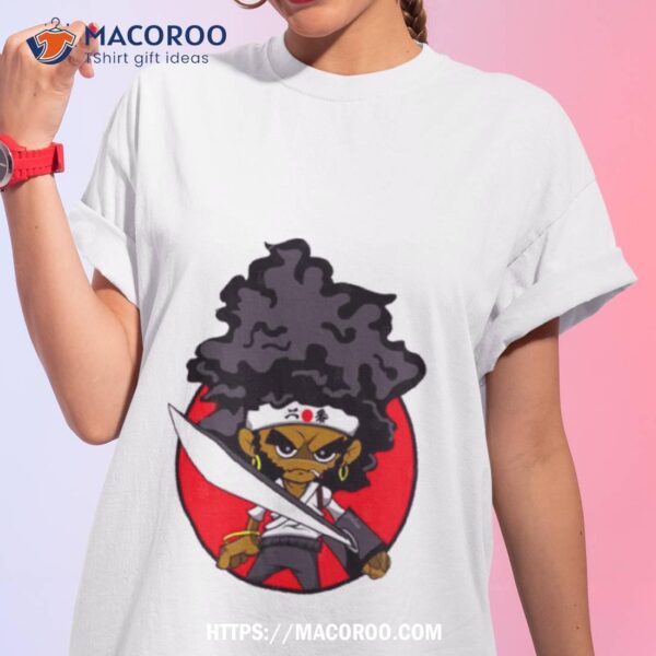 Young Afro Chibi Afro Samura Shirt