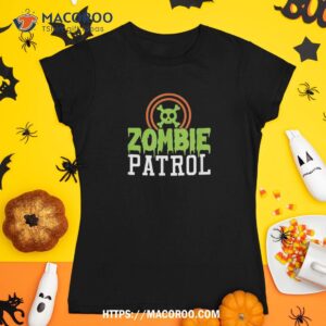 zombie patrol cute scary skull zombies head halloween shirt skeleton masks tshirt 1