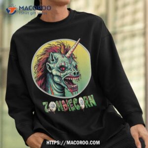 zombiecorn zombie unicorn i love brainbows punk halloween shirt skull pumpkin sweatshirt