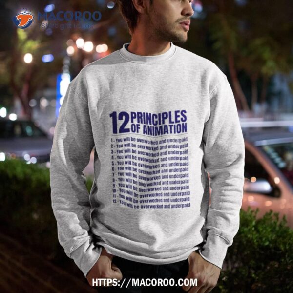 12 Principles Of Animation Shirt