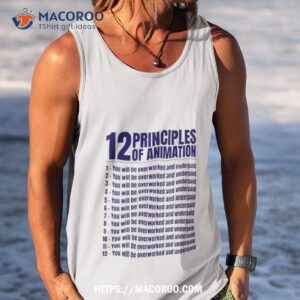 12 principles of animation shirt tank top