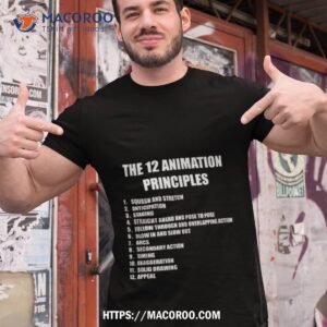 12 principles of animation shirt tshirt 1