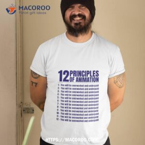 12 principles of animation shirt tshirt 2