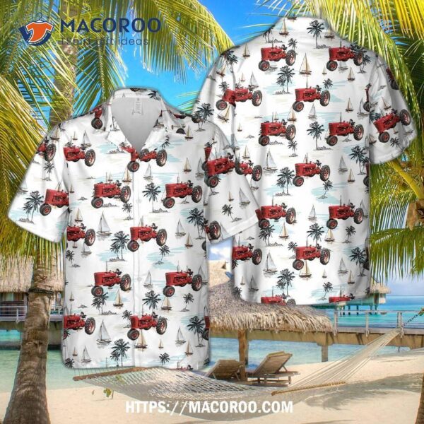 1947 Farmall M 2wd Tractor Hawaiian Shirt