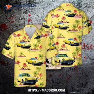 1957 Yellow Ford Thunderbird Hawaiian Shirt