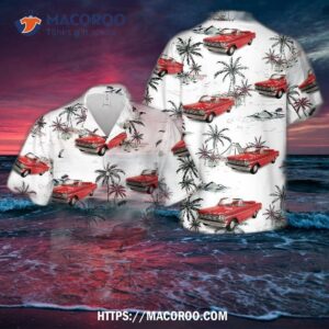 1962 Roman Red Chevy Ii Nova American Muscle Hawaiian Shirt