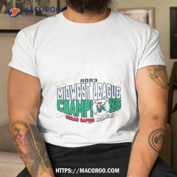 2023 Midwest League Champions Cedar Rapids Kernels T Shirt