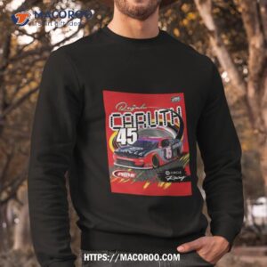 2023 nascar circle racing rajah caruth 45 alpha prime racing shirt sweatshirt