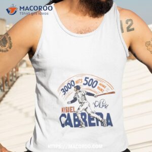 3000 hits 500 home runs detroit tigers miguel cabrera signature shirt tank top 3