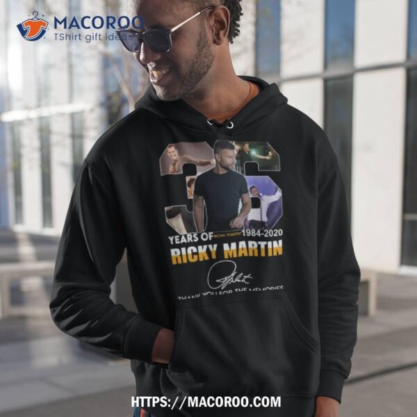 36th Years Anniversary Ricky Martin Shirt