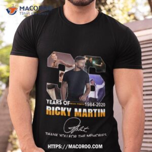 36th Years Anniversary Ricky Martin Shirt