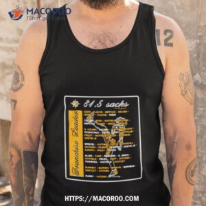 81 5 sacks franchise leader shirt tank top